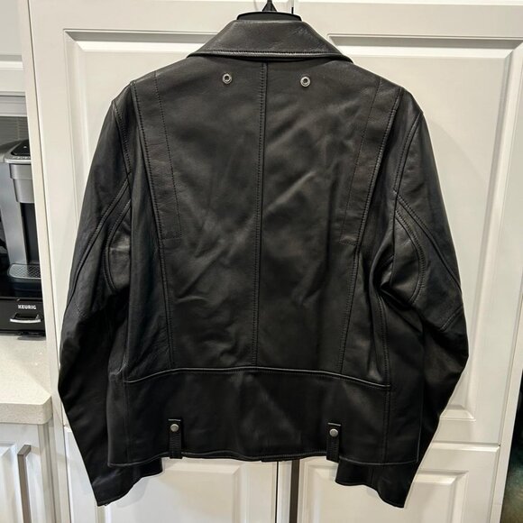 COACH Leather Moto Jacket - Picture 8 of 16
